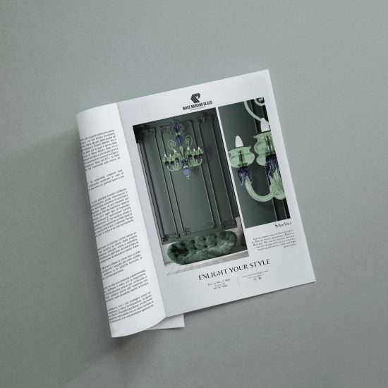 wave murano glass campagna pubblicitaria