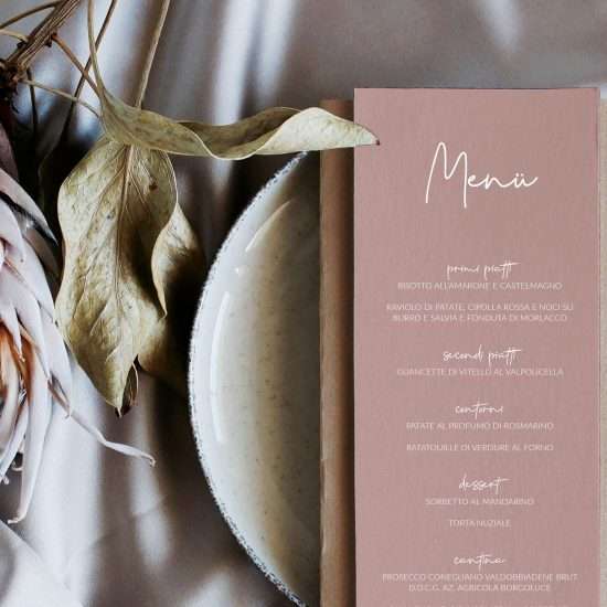 wedding menu